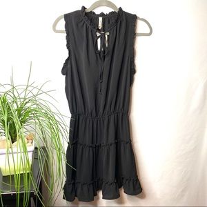 Tyche Sleeveless Dress in Black size S